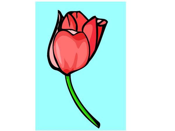 flower clip art. Tulip Clip Art
