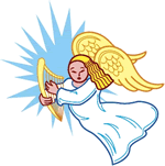 angel with harp