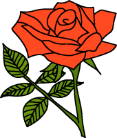 red rose clip art